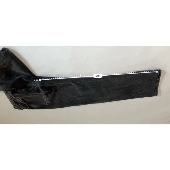 AGOLDE 90's Mid Rise Distressed Loose Jeans in Smokestack